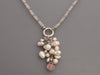 Alana Leigh Gold-Washed Rose Quartz and Pearl Necklace, Ring, and Earrings Set