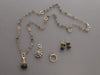 Alana Leigh Gold-Washed Labradorite Pendant Necklace, Ring, and Earrings Set