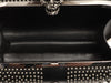 Alexander McQueen Black Studded Britannia Skull Box Clutch