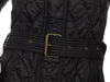 Burberry Black Quilted Belted Coat