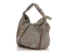 Burberry Gray Buffalo Bartow Hobo