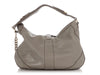 Burberry Gray Buffalo Bartow Hobo