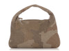 Bottega Veneta Medium Beige Camo Embroidered Veneta Hobo