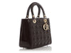 Dior Small Brown Patent Lady Dior