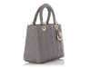 Dior Medium Iron Gray Lambskin Lady Dior