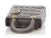 Dior Medium Iron Gray Lambskin Lady Dior