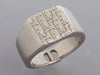 Dior Sterling Silver Oblique Signet Ring