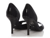 Dior Black Diorissimo Dorsay Peep Toe Pumps