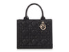 Dior Small Black Macrocannage Calfskin Book Tote