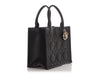 Dior Small Black Macrocannage Calfskin Book Tote