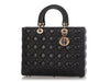 Dior Large Black Lambskin Lady Dior