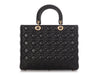 Dior Large Black Lambskin Lady Dior