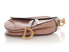 Dior Pink Grained Calfskin Saddle Bag