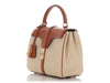 Celine Small Canvas Calfskin 16 Top Handle Bag