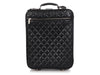 Chanel Black Quilted Distressed Calfskin Roller Carry-On Case