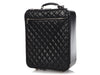 Chanel Black Quilted Distressed Calfskin Roller Carry-On Case