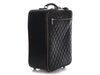 Chanel Black Quilted Distressed Calfskin Roller Carry-On Case