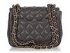 Chanel Mini Dark Gray Lambskin Classic