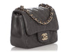 Chanel Mini Dark Gray Lambskin Classic