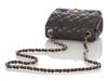 Chanel Mini Dark Gray Lambskin Classic