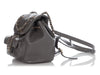 Chanel Gray Part-Quilted Lambskin Mini Duma Backpack