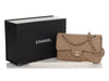 Chanel Small Dark Beige Quilted Caviar Classic Double Flap