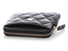 Chanel Black Quilted Caviar Zipped Coin Purse