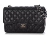 Chanel Jumbo Black Quilted Caviar Classic Double Flap