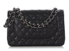 Chanel Jumbo Black Quilted Caviar Classic Double Flap