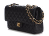 Chanel Medium/Large Black Quilted Caviar Classic Double Flap