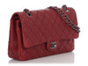 Chanel Medium/Large Red Quilted Caviar Classic Double Flap