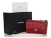 Chanel Jumbo Red Quilted Caviar Classic Double Flap