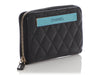 Chanel Small Black Quilted Lambskin Trendy CC Zipped Wallet