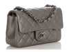 Chanel Mini Ruthenium Quilted Lambskin Rectangular Classic