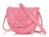 Chanel Pink Quilted Caviar Crossbody Bag