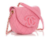 Chanel Pink Quilted Caviar Crossbody Bag