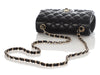 Chanel Mini Black Quilted Lambskin Rectangular Classic