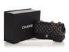 Chanel Medium/Large Black Quilted Lambskin Classic Double Flap