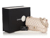 Chanel Medium/Large Pearly Beige Quilted Caviar Classic Double Flap