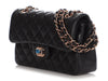 Chanel Small Black Quilted Lambskin Classic Double Flap