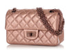 Chanel Mini Copper Pink Quilted Grained Calfskin Reissue