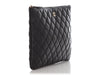 Chanel Medium Black Quilted Lambskin Classic O Case