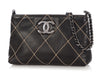 Chanel Black Lambskin Wild Stitch Mini Bag