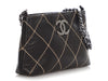 Chanel Black Lambskin Wild Stitch Mini Bag