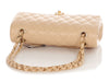 Chanel Medium/Large Beige Quilted Caviar Classic Double Flap