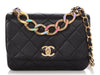 Chanel Small Black Quilted Lambskin Color Match Flap