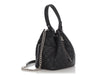 Chanel Small Black Quilted Grained Calfskin Drawstring Bucket Bag