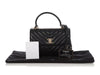 Chanel Medium Chevron-Quilted Black Lambskin Trendy CC Flap