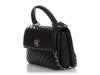 Chanel Medium Chevron-Quilted Black Lambskin Trendy CC Flap