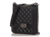 Chanel Black Quilted Lambskin North-South Boy Bag